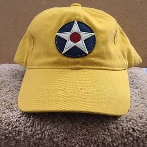 United States Roundel - Burnt Yellow Red Canoe Hat
